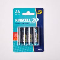 Pile alcaline Kingcell Ultra+ AA LR6 1,5 V, durée de conservation de 10 ans, certifiée CE ISO 9001, pour appareils électroniques domestiques – Approvisionnement direct usine