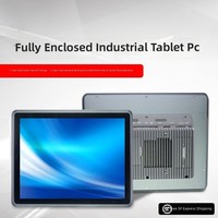 Ordinateur industriel tout-en-un avec écran tactile résistif HD de 17 pouces, 8 Go de RAM et 128 Go de stockage