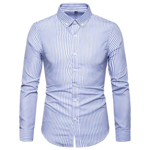 Recién llegado, camisa pesada de manga larga con un solo botón para hombre, tela de terciopelo, cuello inteligente teñido liso, transpirable para otoño, talla Xl - Product Image 2