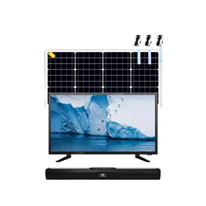 24 pouces 12 Watt LED TV, prix pas cher tv lcd solaire cc alimenté tv faible consommation d'énergie