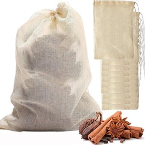 Sacs en maille 100 % coton, sacs de cuisson sans égouttement pour des bouillons clairs et des soupes délicieuses, adaptés aux poulets entiers, aux viandes mijotées - Product Image 1