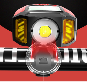 Nuovo faro <span class=keywords><strong>per</strong></span> <span class=keywords><strong>bicicletta</strong></span> <span class=keywords><strong>a</strong></span> <span class=keywords><strong>LED</strong></span> ricaricabile con tavolo con codice e corno - Product Image 3