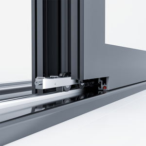 <span class=keywords><strong>Porte</strong></span> <span class=keywords><strong>coulissante</strong></span> élégante en aluminium à rupture de pont thermique, cadre fin, <span class=keywords><strong>prix</strong></span> de gros, pour salon, balcon, terrasse - Product Image 4
