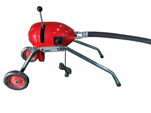 Machine de nettoyage de canalisations Jg-200 écologique pour usage domestique et industriel, poussée manuelle avec tige à spirale - Product Image 2