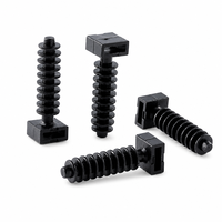 Attaches-câbles en nylon 66 Huicheng, supports de fixation pour câbles, blanc et noir, 100 pièces, 8 mm