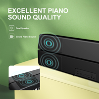 Piano pliable BX15S, clavier 88 touches avec MIDI et fonction de force de frappe, piano pliable chinois