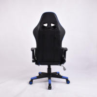 Sedia Ergonomica da Gaming, Poltrona Girevole per PC in Pelle Blu, Comoda Sedia da Gaming con Poggiapiedi