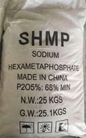 Accélérateur de durcissement de ciment d'hexamétaphosphate de sodium SHMP de qualité industrielle