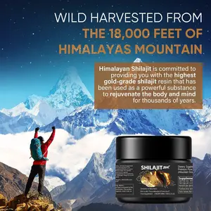 OEM Shilajit Resin Pure Himalaya Shilajit with 85 Trace Minerals Complex for Energy & Immune Support Shilajit