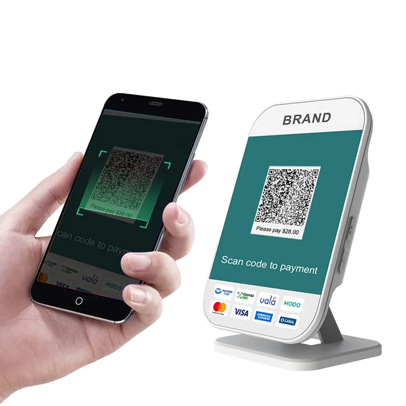 MD760D Zahlungs terminal QR-Code-Zahlungs gerät mit dynamischem QR-Code für Alipay-Barcode-Zahlung