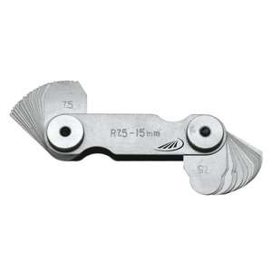 HELIOS PREISSER - 0604204 INOX Radius <b>gauge</b> - EAN 4029713279349 <b>FEELERS</b> AND PITCH <b>GAUGES</b> - Product Image 1