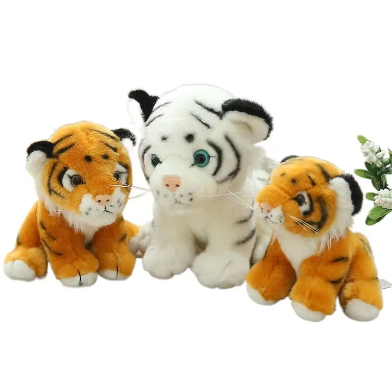 15cm 20cm 25cm lifelike stuffed animal toy tiger cartoon stuffed anime plush toy tiger kids bedtime toys