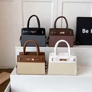 Nuova Borsa a Tracolla da Donna 2026, Design Color Block con Chiusura a Cerniera, Alta Qualità, <span class=keywords><strong>Piccola</strong></span> Borsa Quadrata per Pendolari - Product Image 1
