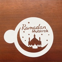 Neue Ramadan Mubarak Kaffees chablone Islamischer Muslim Eid Mubarak Kuchen Werkzeug für Eid Ramadan Mubarak Party Dekoration Lieferungen
