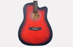 Guitarra acústica al por mayor venta directa de fábrica precio barato 41 pulgadas guitarra acústica tilo buena calidad - Product Image 4