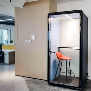 Capsule de bureau insonorisée portable, espace personnel, facile à assembler, détachable, capsule de bureau insonorisée - Product Image 5