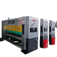 Impresora de cartón corrugado completamente automática, troqueladora Slotter/máquina troqueladora y de impresión flexográfica de 3 colores para caja de cartón