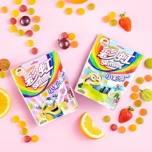 사탕 공장 도매 가격 다채로운 사탕 신 음식 skittle-s 과일 사탕 원래 50g
