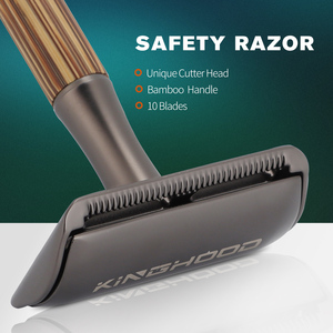 Bikini para mujer, maquinilla de afeitar Manual respetuosa con el medio ambiente, maquinilla de afeitar de doble filo de bambú con alta calidad - Product Image 6
