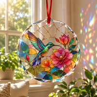 Ornement mural en verre de cristal personnalisé haut de gamme pour la décoration de la maison et du salon, idéal pour les cadeaux de pendaison de crémaillère