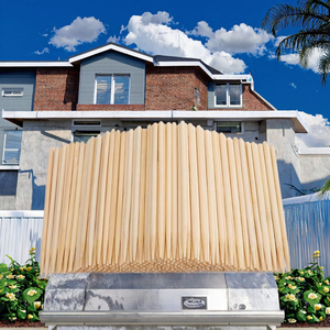 Tre Tự Nhiên Gỗ Xiên 100Pcs Dễ Dàng Làm Sạch Không Tráng <span class=keywords><strong>BBQ</strong></span> Kebab Rang Đảng Công Cụ - Product Image 2