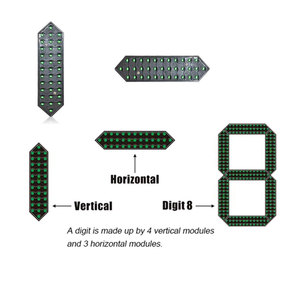 Affichage LED à 7 segments de 15 pouces à haute luminosité pour extérieur, étanche IP67, écran numérique de prix pour station-service et signalisation de carburant - Product Image 2