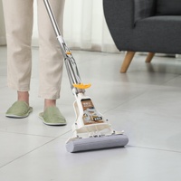 Serpillère Magique Realida en Éponge PVA Ultra Absorbante, Auto-Pressante, Lavable, pour Nettoyage Domestique