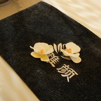 Nappes de lit et écharpes noires lisses et confortables, nappes de table, nappes de table de massage personnalisables avec logo