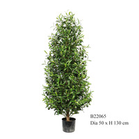 Hauteur 100cm Plantes Artificielles Verdure Oliviers Topiaire Décoration pour La Maison Jardin en Pot