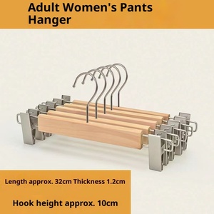 Massivholz Moderne einstufige Hosen Rack Haken Kleidung Lagerung Trocken gestell Nachhaltige Multifunktion Licht Luxus - Product Image 3