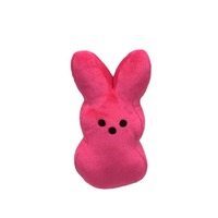 HY Lapin de Pâques miniature de 15 cm, jouet en peluche douce en coton, rembourrage en PP, animal en peluche coloré arc-en-ciel pour enfants, idéal