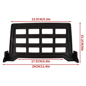 ที่จัดเก็บของหลังเบาะรถยนต์ ขนาด 23.5 ซม. x 15.2 ซม. แบบหนีบ 12 ช่อง วัสดุ PP สำหรับจัดระเบียบภายในรถยนต์ - Product Image 1