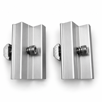 Support d'extrémité en aluminium personnalisé pour panneaux photovoltaïques – Accessoires de montage pour structure photovoltaïque