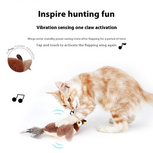Đồ chơi mèo tương tác mô phỏng chim sẻ vỗ cánh kêu tiếng chim, có thể sạc lại, đang làm mưa làm gió - Product Image 4