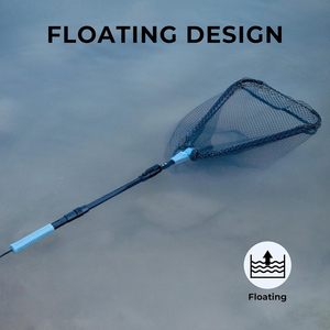 Adjustable <strong>Landing</strong> <strong>Net</strong> Dip <strong>Net</strong> with Extendable Aluminum Pole for Fish Shrimp and Crab Catching - Product Image 2