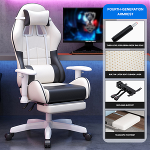 Chaise de jeu ergonomique moderne personnalisée OEM avec accoudoirs 3D, pivotante et réglable en hauteur - Product Image 5