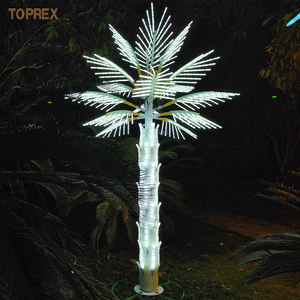 Nouveau Design Artificielle Blanc PVC LED Palmier Lumière Extérieure Étanche IP65 Éclairage Décoratif Jardin Parc Jour de l'An - Product Image 1