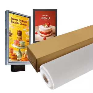 Película PET retroiluminada de impresión frontal eco-solvente impermeable 170gsm 130 micras para publicidad exterior lado mate/brillante - Product Image 6