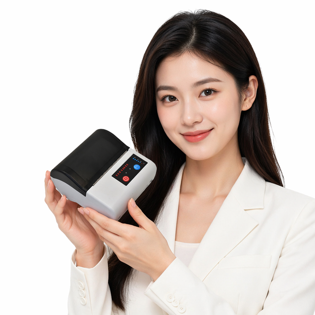 80mm Handy Portable Mini Thermal Receipt Label Printer with Rechargeable Battery for Cell Phone