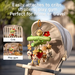 Tumama Trẻ Em Nhồi Bông Bee Gia Đình Động Vật Bé Crib Di Động Ngủ Đồ Chơi Xe Đẩy Treo Đồ Chơi Rattle Cho Bé Trai Cô Gái Nursery Trang Trí Nội Thất - Product Image 4
