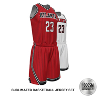 Uniforme de Baloncesto Personalizado para Hombre, Rojo y con Rayas, Malla de 180 GSM, Estabilidad de Color con Tinte Resistente al Lavado, Equipamiento de Baloncesto para Entrenamiento