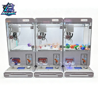 Mini machine à griffes d'arcade avec accepteur de billets et paiement par carte, machine de préhension de jouets de bureau pour centre de jeux d'arcade