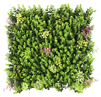 Panneau mural végétal artificiel, haie murale extérieure anti-UV pour jardin, patio, mariage, décoration de fond de mur commercial