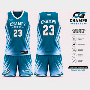 Conjunto de Uniforme de Voleibol Personalizado, Transpirable, de Secado Rápido, Jersey y Pantalones Cortos que Absorben la Humedad, Ropa Deportiva con Estampado por Sublimación - Product Image 6