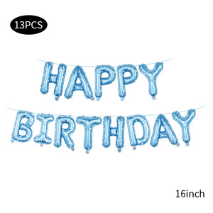 Vente en gros pour le commerce extérieur : Ensemble de ballons en aluminium de 16 pouces, alphanumériques, motifs Joyeux Anniversaire, dessins animés, animaux et extraterrestres, pour la décoration de fête - Product Image 4