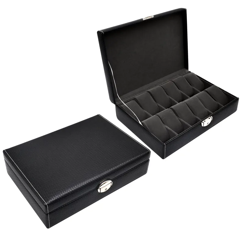 Box Watches Luxury Wholesale 4 6 8 10 Slot Wooden Watch Showcase Packaging Box Leather Watch Storage Display Case
