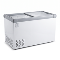 Équipement de réfrigération pour cuisine commerciale, réfrigérateur vitrine pour supermarché, mini congélateur horizontal