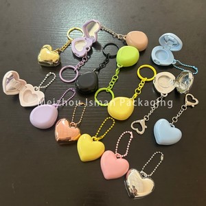 ISMAN Luxury 0.4g Boîtier à fard à paupières en forme de cœur, couleur <span class=keywords><strong>macaron</strong></span>, porte-clés, pot à blush vide, vente en gros, marque privée, marque professionnelle - Product Image 2