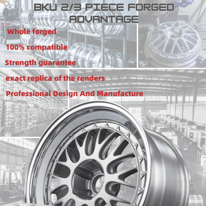 Cerchi in Lega Forgiati Bku a 2 Pezzi 5x112 17 18 19 Pollici, Cerchi a Profilo Ribassato per Mercedes W124 W210 W202 W208 W203 CLK <span class=keywords><strong>R129</strong></span> - Product Image 6