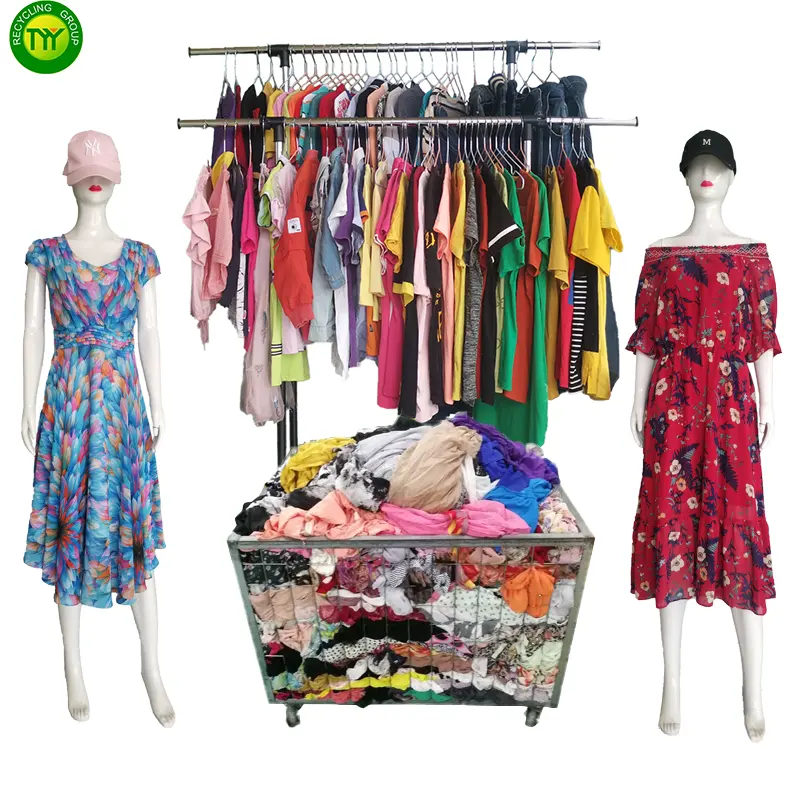 Cheap women clothing Used Ladies Silk Dress used clothes second hand clothes germany hot sales in Africa